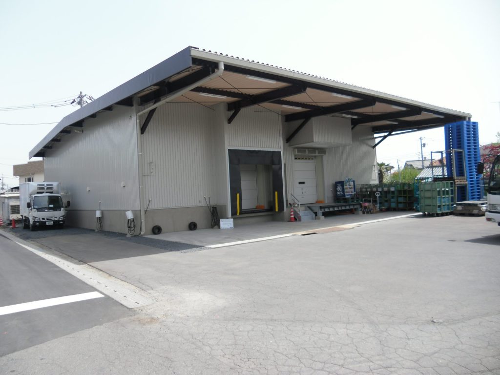 食品加工工場倉庫建築事例