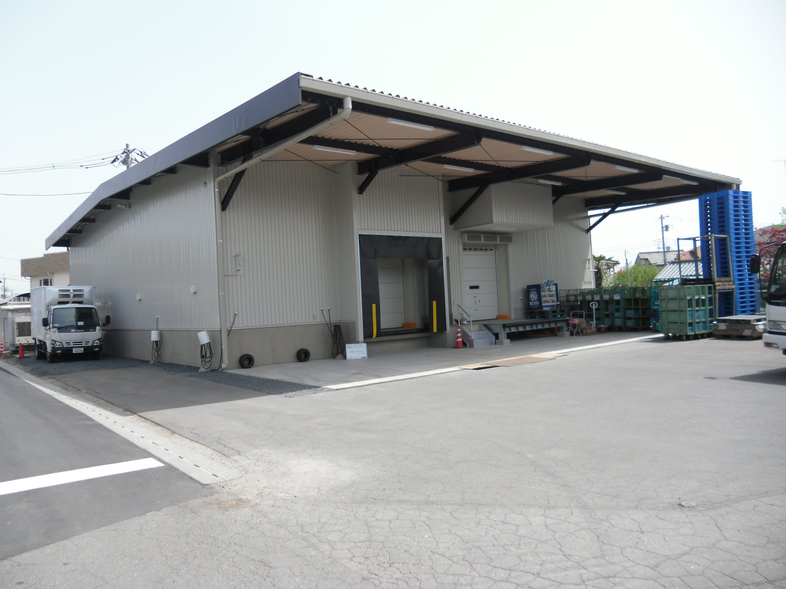食品加工工場倉庫建築事例