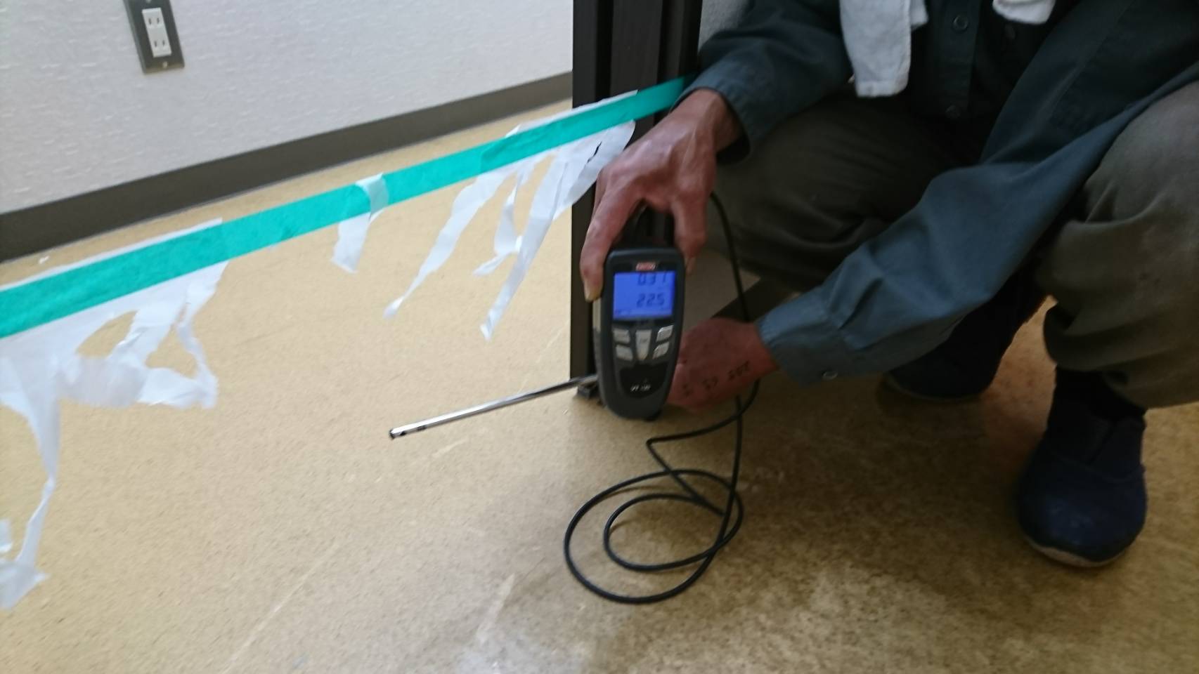 扉全開時面風速