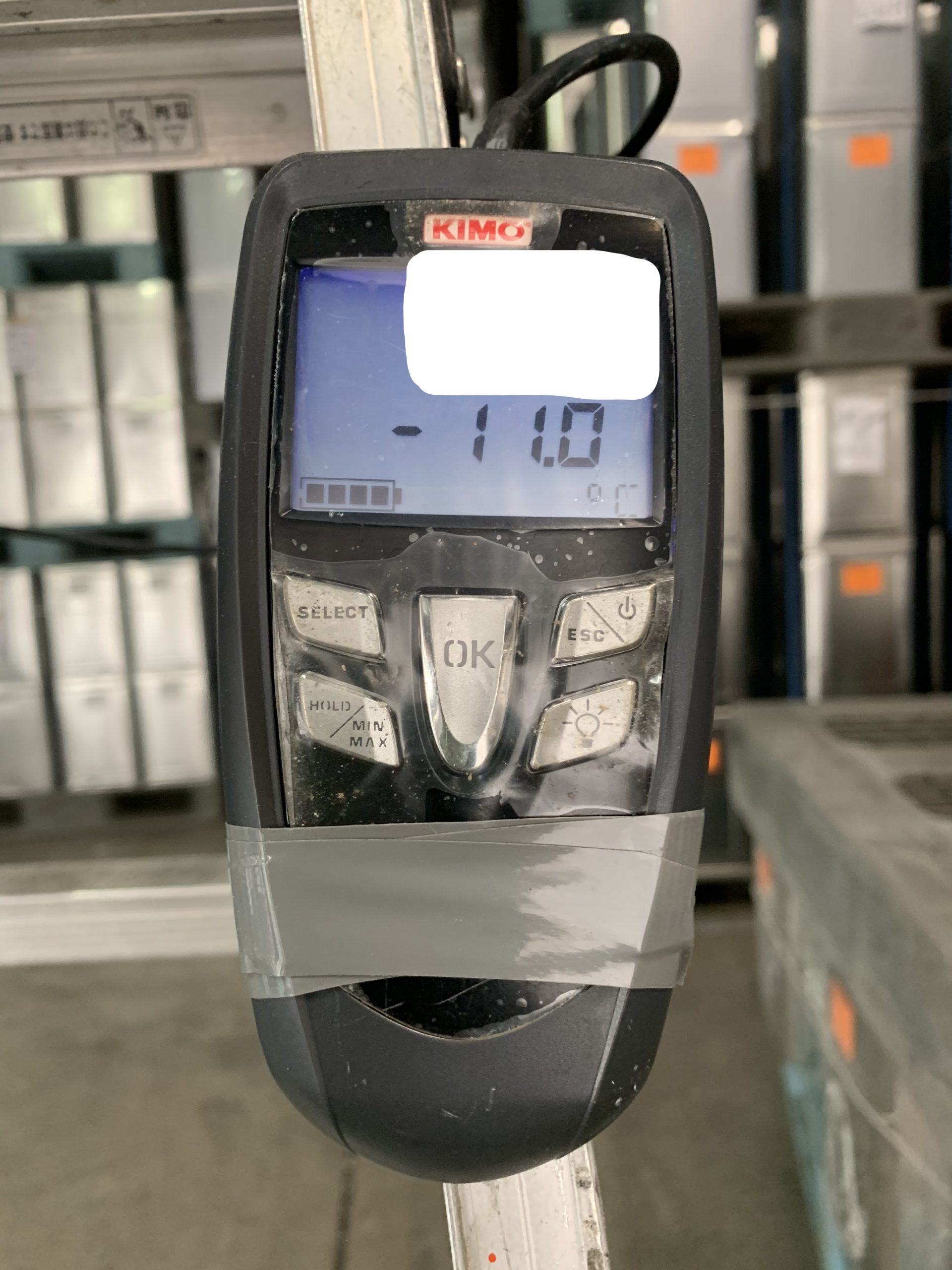 エアーカーテン使用無し-11.0℃