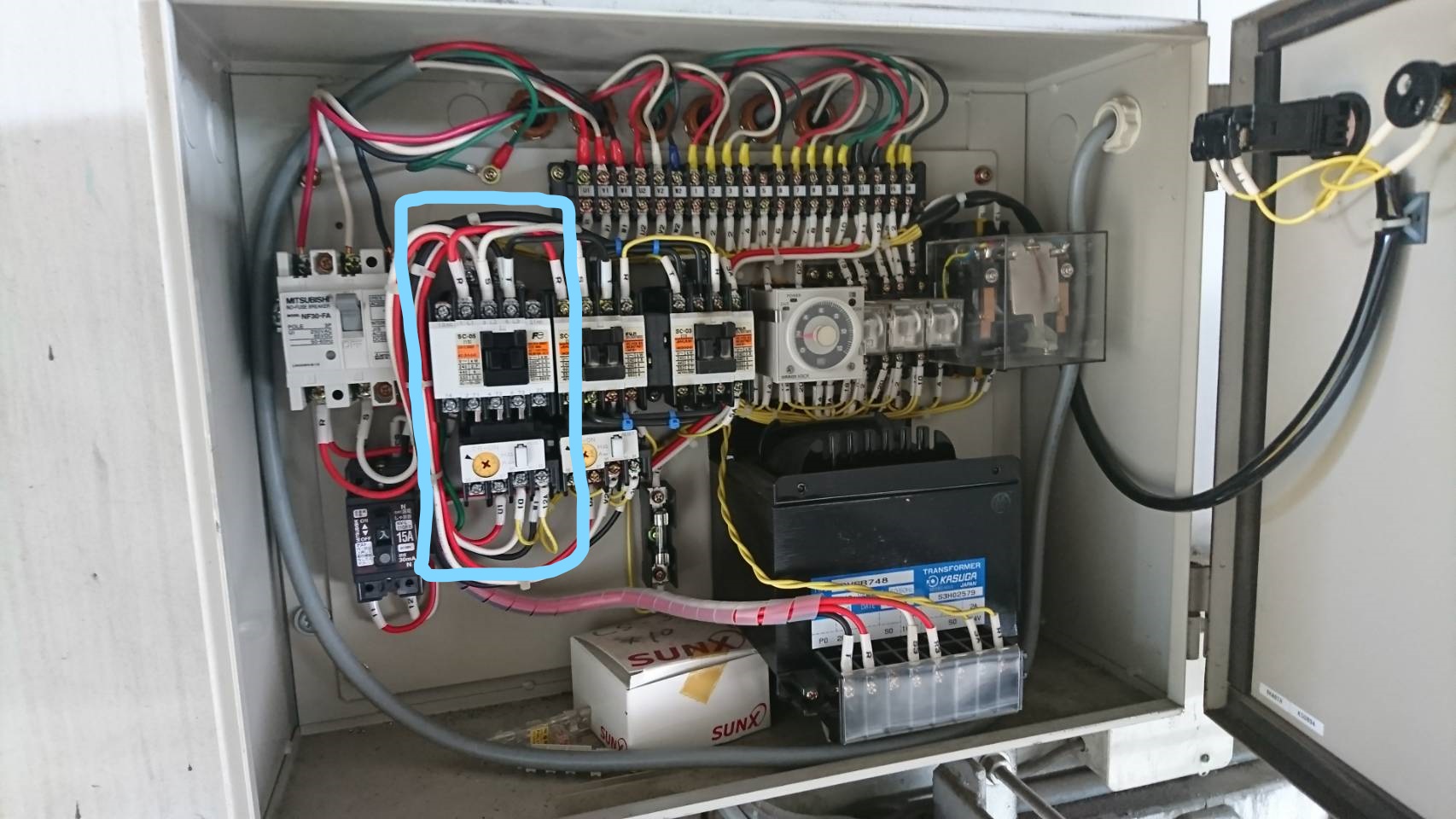 防熱扉制御盤　エアカーテンマグ用ネットスイッチ